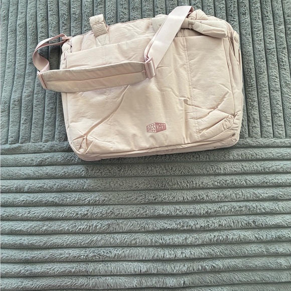 Bagsmart Crush Puffy Tote Bag - Pink Quilted Gym/Work/Travel Bag - Picture 7 of 7